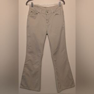 Vintage Levi’s 517 Flare Plus Jeans Women’s Size 12.5 – Beige Tan - Y2K Stretch